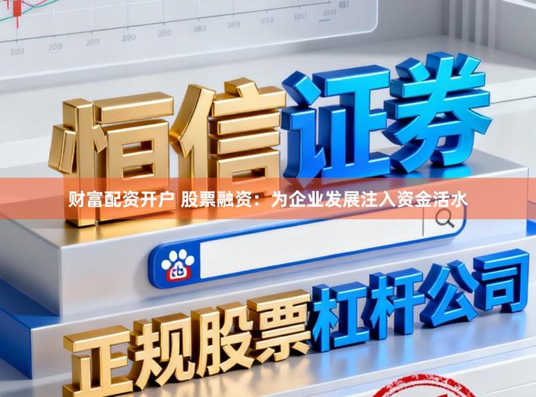 财富配资开户 股票融资：为企业发展注入资金活水
